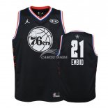Camisetas de NBA Ninos Joel Embiid 2019 All Star Negro