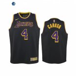 Camisetas de NBA Ninos Edición ganada Los Angeles Lakers Alex Caruso Negro 2021