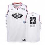 Camisetas de NBA Ninos Anthony Davis 2019 All Star Blanco