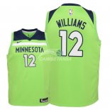 Camisetas de NBA Ninos Minnesota Timberwolves C.J. Williams Verde Statement 2018