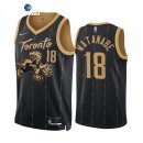 Camisetas NBA de Toronto Raptors Yuta Watanabe 75th Negro Ciudad 2021-22