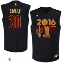 Camisetas NBA Cleveland Cavaliers Dahntay Jones 2016 Finals Negro