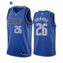 Camisetas NBA Nike Dallas Mavericks NO.26 Spencer Dinwiddie 75th Season Azul Icon 2021-22