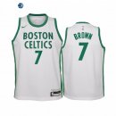 Camiseta NBA Ninos Boston Celtics Jaylen Brown Blanco Ciudad 2020-21