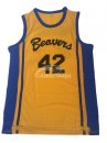 Camisetas NBA Teen Wolf Pelicula Baloncesto #42 Scott Howard Beacon Beavers Amarillo