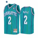 Camisetas de NBA Ninos Charlotte Hornets LaMelo Ball Teal Hardwood Classics 1992-93