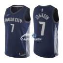 Camisetas NBA de Stanley Johnson Detroit Pistons 17/18 Nike Marino Ciudad