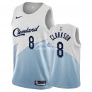 Camisetas NBA Edición ganada Cleveland Cavaliers Jordan Clarkson Azul 2018/19