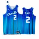 Camisetas NBA de Charlotte Hornets LaMelo Ball 75th Azul Ciudad 2021-22