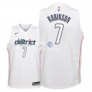 Camisetas de NBA Ninos Washington Wizards Devin Robinson Nike Blanco Ciudad 2018