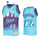 Camisetas NBA Ninos Utah Jazz John Stockton Azul Throwback