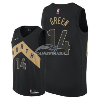 Camisetas NBA de Danny Green Toronto Raptors Nike Negro Ciudad 2018