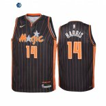 Camisetas NBA Ninos Orlando Magic NO.14 Gary Harris Negro Ciudad 2022-23