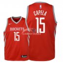 Camisetas de NBA Ninos Houston Rockets Clint Capela Rojo Icon 2018