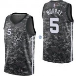 Camisetas NBA de Dejounte Murray San Antonio Spurs Nike Camuflaje Ciudad 17/18