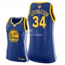 Camisetas NBA Mujer Shaun Livingston Golden State Warriors Azul Icon Parche Finales Champions 2018