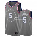 Camisetas NBA de Amir Johnson Philadelphia 76ers Nike Gris Ciudad 18/19