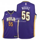 Camisetas de NBA Ninos New Orleans Pelicans E'Twaun Moore Nike Púrpura Ciudad 2018