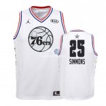 Camisetas de NBA Ninos Ben Simmons 2019 All Star Blanco