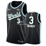 Camisetas NBA de OG Anunoby Rising Star 2019 Negro Verde