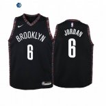 Camiseta NBA Ninos Brooklyn Nets DeAndre Jordan Negro Ciudad 2019-20