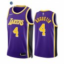 Camisetas NBA Nike Los Angeles Lakers NO.4 D.J. Augustin Purpura Statement 2022