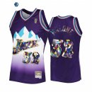 Camisetas NBA Utah Jazz NO.32 Karl Malone 75th Purpura Hardwood Classics 2022-23