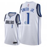 Camisetas NBA de Dennis Smith Jr Dallas Mavericks Blanco Association 2018