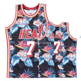 Camisetas NBA de Goran Dragic Miami Heat Rojo floral