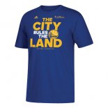 Camisetas NBA Durant Golden State Warriors Champions 2017 Azul Oro