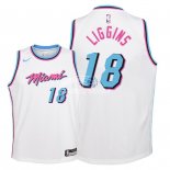 Camisetas de NBA Ninos Miami Heat DeAndre Liggins Nike Blanco Ciudad 2018
