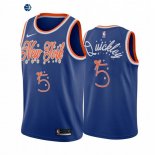 Camisetas NBA 2020 Navidad New York Knicks Immanuel Quickley Azul