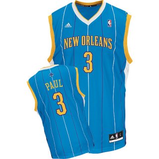 Camisetas NBA de Paul New Orleans Hornets Rev30 Azul-1