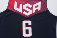 Camisetas NBA de Derrick Rose USA 2014 Negro