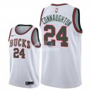 Camisetas NBA de Pat Connaughton Milwaukee Bucks Retro Blanco 18/19