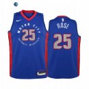 Camiseta NBA Ninos Detroit Pistons Derrick Rose Azul Ciudad 2020-21