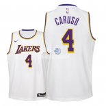 Camisetas de NBA Ninos Los Angeles Lakers Alex Caruso Blanco Association 18/19