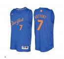 Camisetas NBA New York Knicks 2016 Navidad Carmelo Anthony Azul