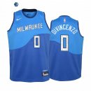 Camiseta NBA Ninos Milwaukee Bucks Donte DiVincenzo Azul Ciudad 2020-21
