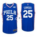 Camisetas NBA de Ben Simmons Philadelphia 76ers Azul 17/18