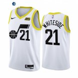 Camisetas NBA Nike Utah Jazz NO.21 Hassan Whiteside Blanco Association 2022-23