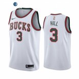 Camisetas NBA de Milwaukee Bucks George Hill Blanco Classic 2021