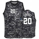 Camisetas de NBA Ninos Manu Ginobili San Antonio Spurs Negro Ciudad 18/19
