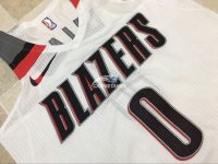 Camisetas NBA de Damian Lillard Portland Trail Blazers Todo Blanco 17/18