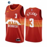 Camisetas NBA de Denvor Nuggets Nah'Shon Hyland Nike Naranja Ciudad 2021