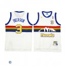 Camisetas NBA de Allen Iverson Denvor Nuggets Blanco 16/17