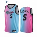 Camiseta NBA de Precious Achiuwa Miami Heat Azul Rosa Ciudad 2020-21