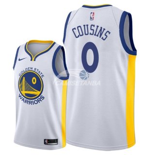 Camisetas NBA de DeMarcus Cousins Golden State Warriors Blanco Association 2018