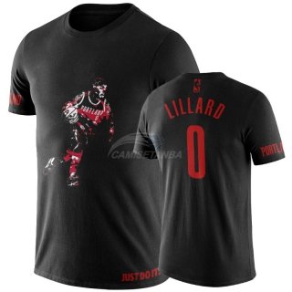 Camisetas NBA Portland Trai Blazers Damia Lillard Negro