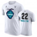 Camisetas NBA de Manga Corta Khris Middleton All Star 2019 Blanco